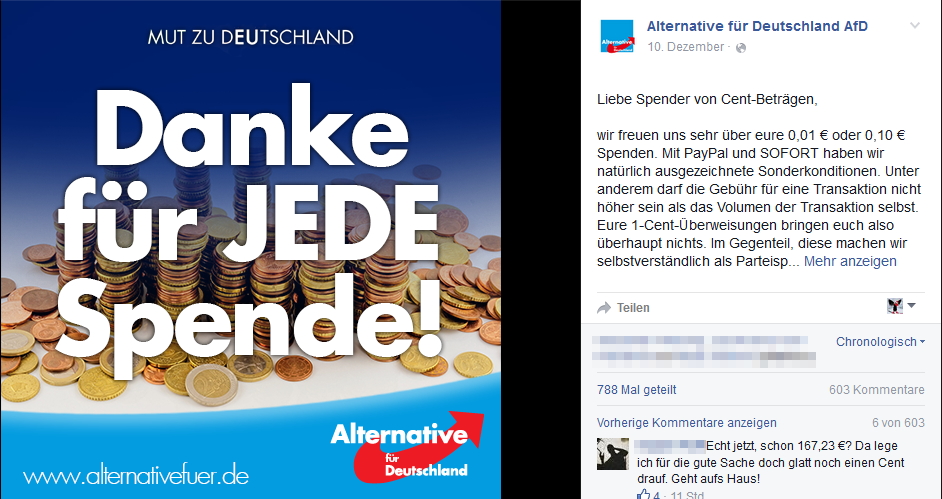 Ist die AfD keinen Cent wert?
