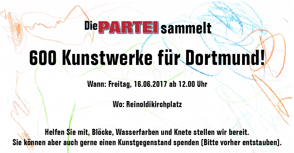 600 Kunstwerke für Dortmund!