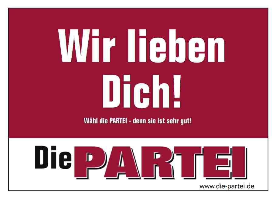 Die PARTEI lädt zum Politischen Valentinstag!