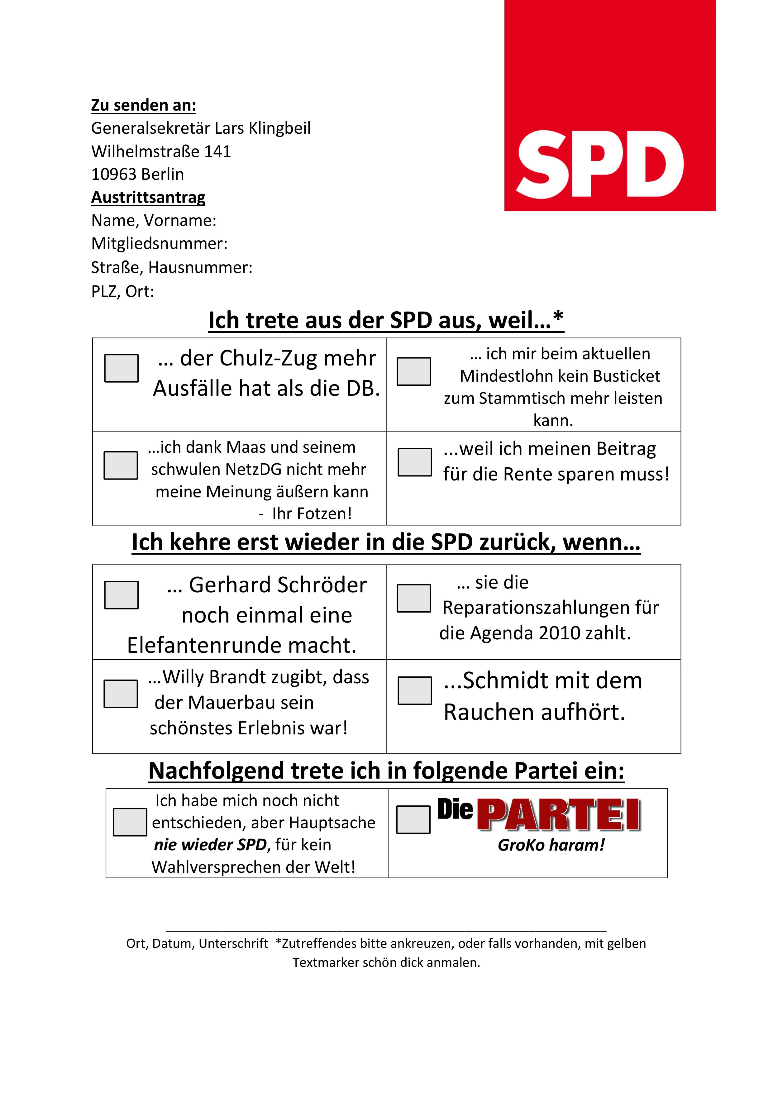 SPD-Austritt