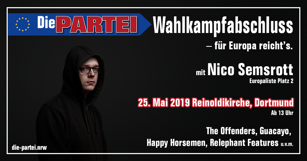 Wahlkampfabschluss NRW in Dortmund – für Europa reicht’s