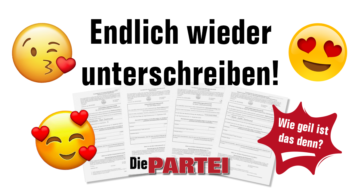 Kommunalwahl 2020 Unterschriften