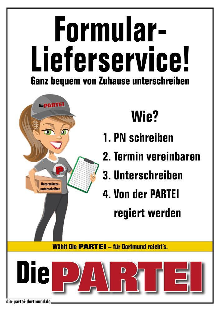 Der Formular-Lieferservice!
