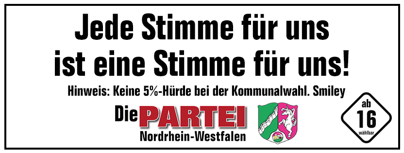 Ich wähle Die <span class = "xb">PARTEI!</span>