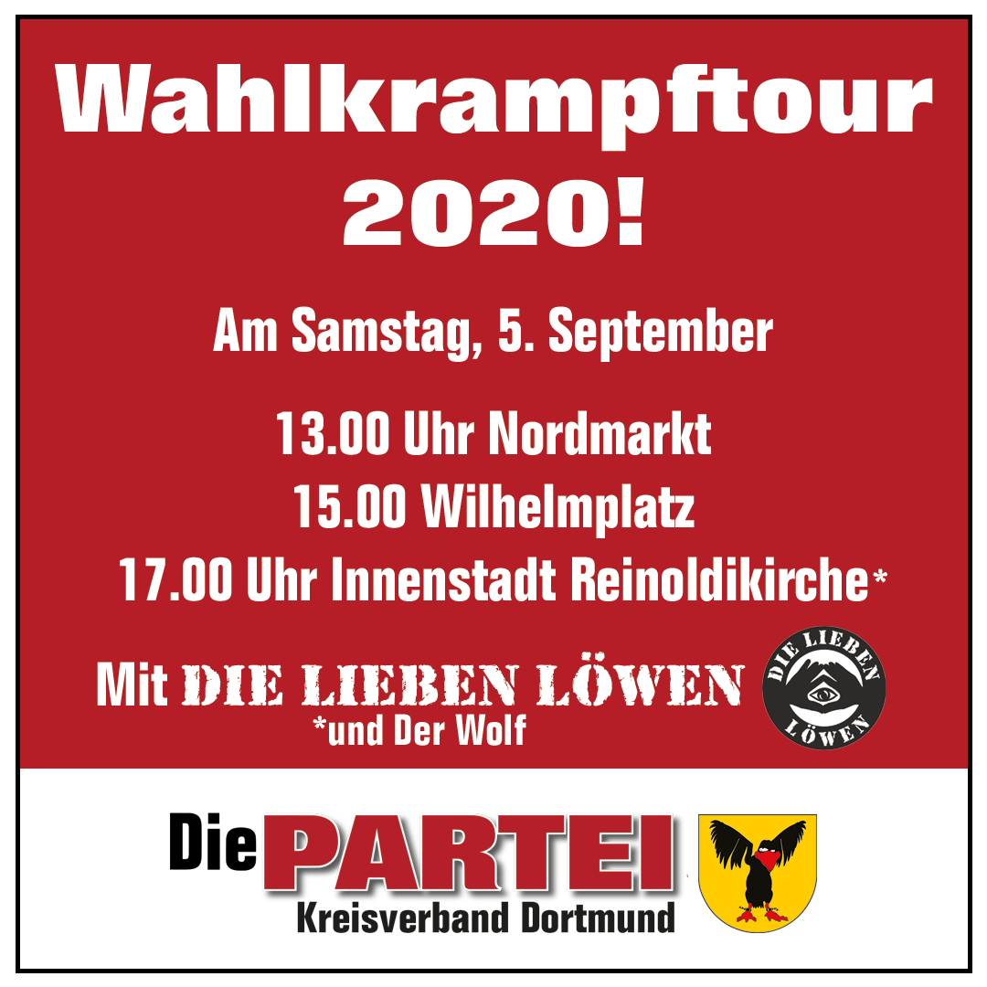 Die Wahlkrampftour 2020